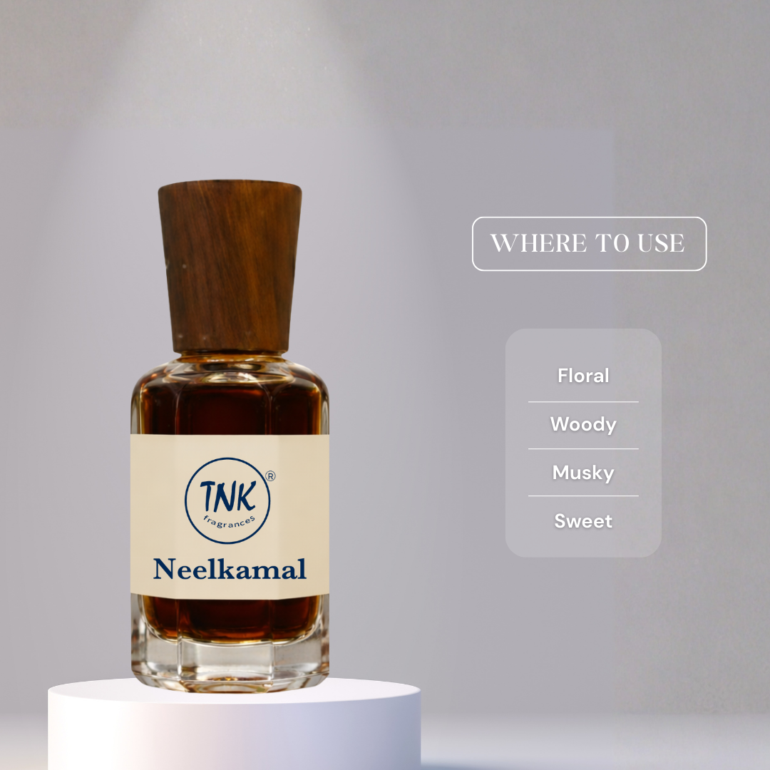 Neelkamal Attar bottle – pure Kannauj attar online India | kannauj attar buy online | alcohol-free attar