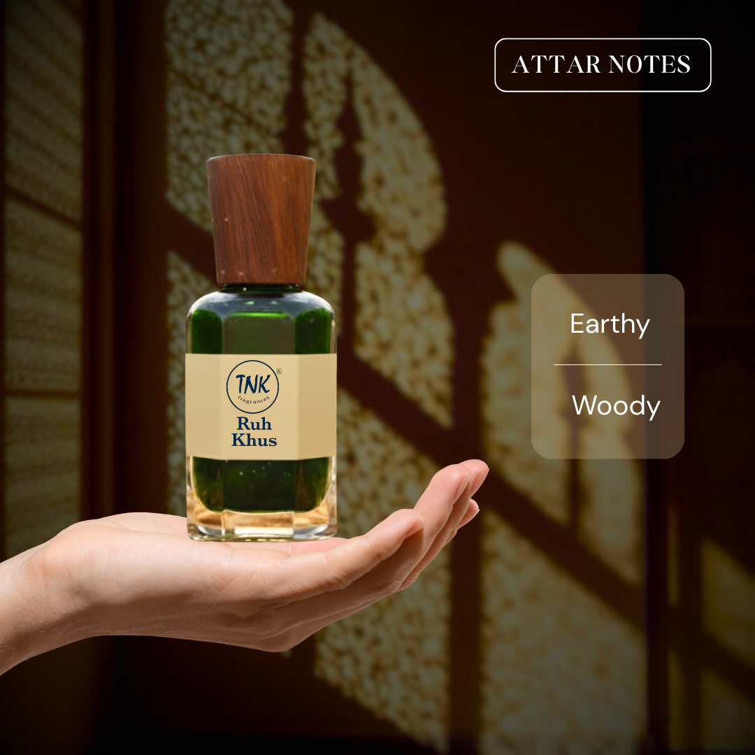 Ruh Khus Attar bottle – pure Kannauj attar online India | kannauj attar buy online | alcohol-free attar