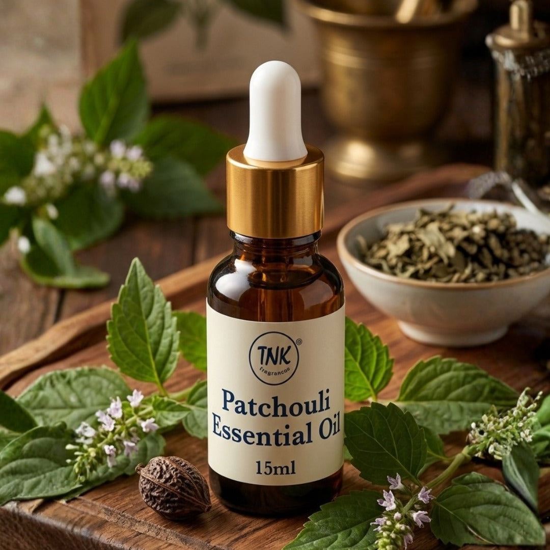Patchouli Essential Oil bottle – pure Kannauj attar online India | kannauj attar buy online | alcohol-free attar